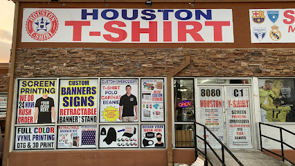 HOUSTON T-SHIRT PRINTER (Screen Printing, Embroidery, DTG, DTF)